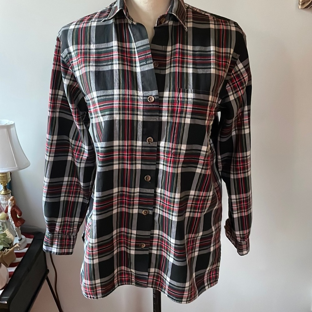 LL. Bean Flannel Plaid Shirt